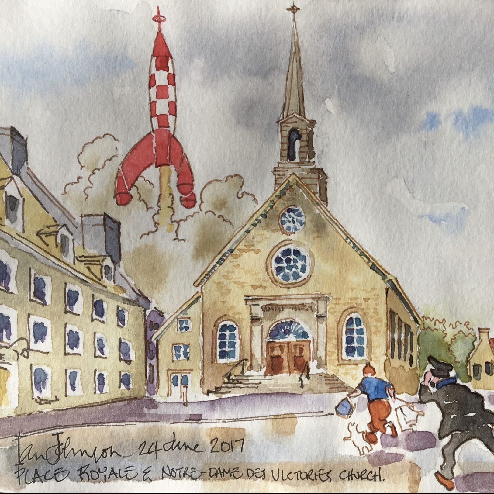 Watercolour by Ian Johnson 2017
